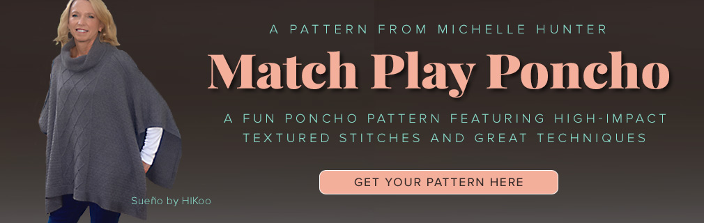 Match Play Poncho Pattern graphic